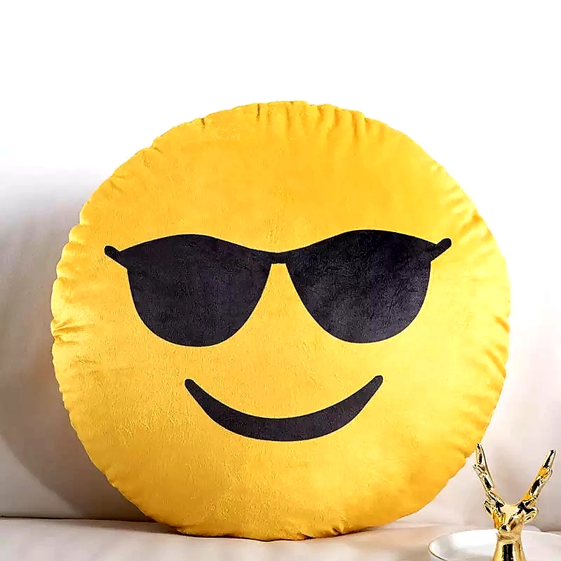 Emoji Pillow Expression Decor Cute Pillow gift for Friend ST-09/30cm/8Yellow
